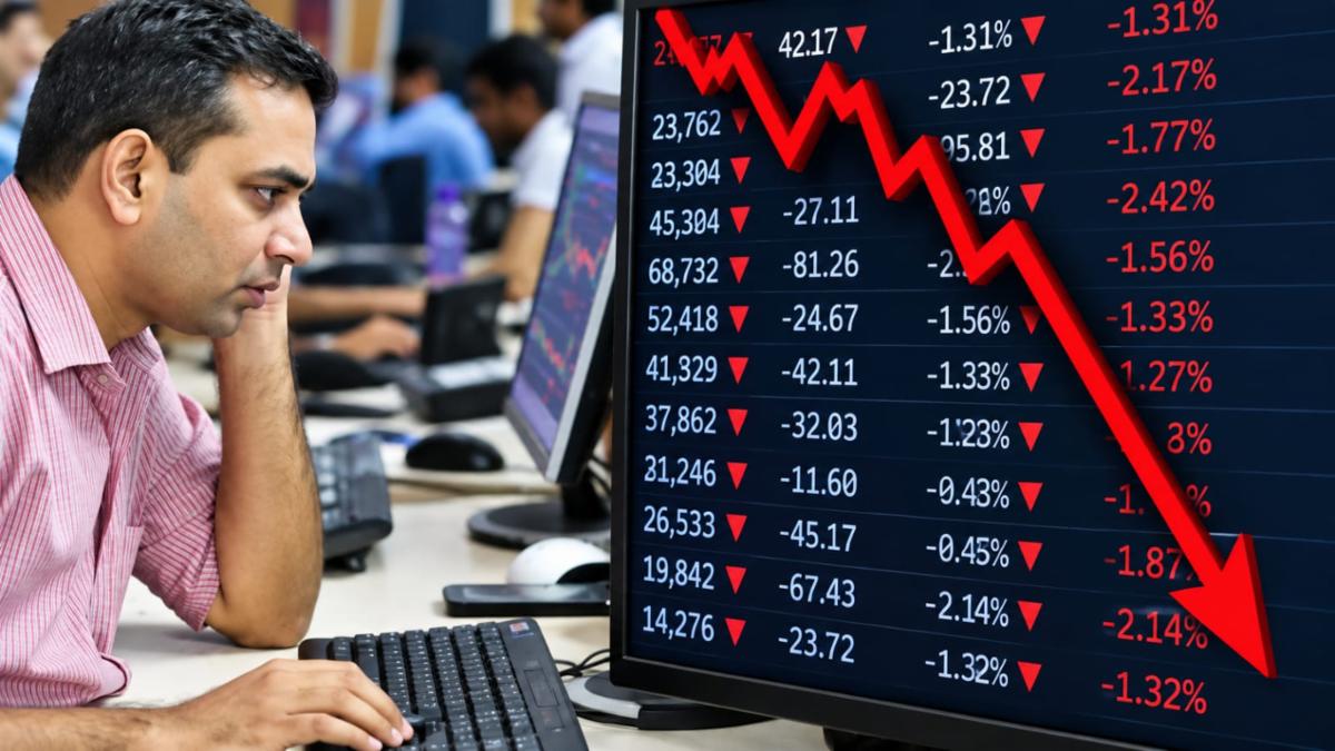 Stock Market Crash: 3 बड़े कारणों से शेयर बाजार में भूचाल, 1400 अंक टूटा सेंसेक्स